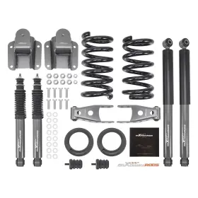 Jun3o1 Maxpeedingrods Complete Suspension Set For Dodge Ram 1500 2wd 94-99 Front 2-3 Inch Rear 4 Drop