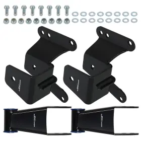K85jal Maxpeedingrods 4 Inch Rear Drop Shackle Hanger Lowering Kit For Chevrolet Gmc C10 Pickup 1973-1987