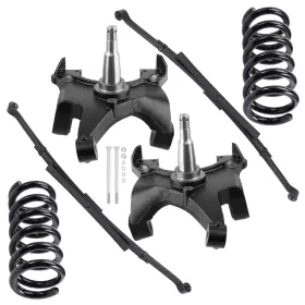 Kj3yr7 Maxpeedingrods 4 Inch Drop Lowering Springs Kit For Chevy Silverado Gmc Sierra 1500 C 88-98 2wd V8