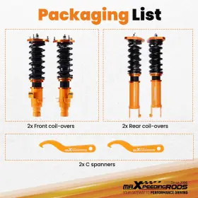 Kozh0m Maxpeedingrods Complete Coilover Struts For Infiniti M35 X Sedan 4-door 2008 Adj. Height Shock #2