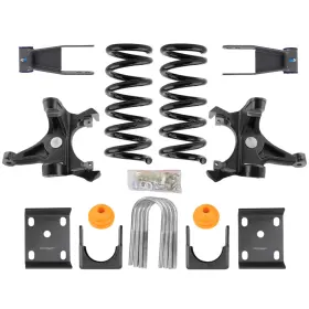 L49fgm Maxpeedingrods Front 5 Inch &rear 7-8 Drop Kit For Chevrolet / Gmc C1500 88-98 /rotors