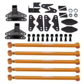 Lf5aqy Maxpeedingrods Weld-on Rear 4 Parallel Link Mount Kit For Truck Classic Car Aira Ride