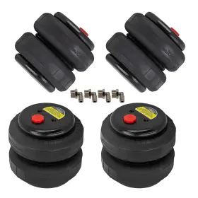 Lz2c7d Maxpeedingrods 4 Pcs Heavy Duty 2500lb 1/2 Inch Npt Double Bellow Air Suspension Spring Bag