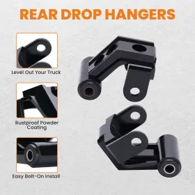 M2s7p3 Maxpeedingrods 2 Inch Drop Lowering Shackles Kit Fit For Dodge Ram 2500 3500 2003-2013 #2