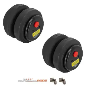 M70eyt Maxpeedingrods Pair Standard 2500 Lb 1/2 Inch Npt Single Port Air Ride Suspension Strut Bag
