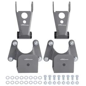 M9l1t7 Maxpeedingrods Rear 4 Inch Drop Kit Shackle Hanger Fit Dodge Ram Charger D100 D150 2wd 1977-1988