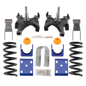 Mn75ya Maxpeedingrods Front 5 Inch Rear 7-8 Drop Kit For Chevrolet Gmc C1500 88-98 With 1.25 Rotors V8