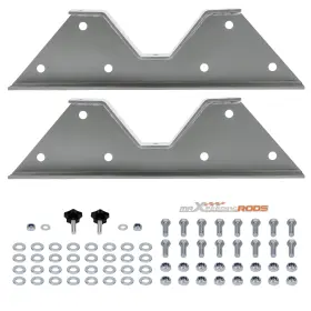 Mv5opi Maxpeedingrods 2 Pcs C Notches Rear Lowering Kit For Chevy Gmc C10 C15 C1500 2wd 1973-87 Steel