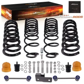 Mvkq92 Maxpeedingrods Front 2 Inch Rear 4 Drop Kit For Ram 1500 Classic 2wd 19-24 Coil Spring Set