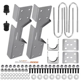 N6ujbv Maxpeedingrods 8 Inch Rear Drop Flip Lowering Kit With C-notch For Chevy Silverado C3500 2wd 1988-00