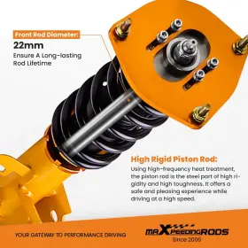 Nczt54 Maxpeedingrods 24 Way Damper Coilover Kit For Nissan Sentra B16 07-2012 Shock Absorbers Struts #2