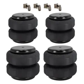 Ne7mu9 Maxpeedingrods 4 Packs Standard 2500 Lb Air Ride Suspension Bellows Bag 1/2 Inch Npt Single Port