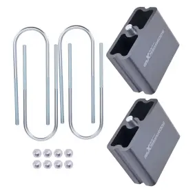 Ngfr54 Maxpeedingrods 4 Inch Aluminum Leaf Spring Lowering Blocks Kit With U-bolts Universal Drop