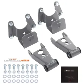 O4pagd Maxpeedingrods 4 Inch Rear Drop Lowering Kit Shackle Hanger For Dodge Ram Charger D100 1972-1993