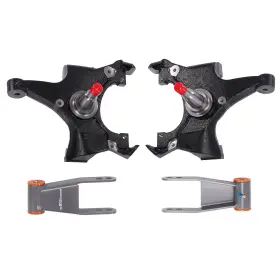 1988-1998w Maxpeedingrods Oht39l Front 2 Inch Rear 1-2 Drop Kit For Chevrolet Gmc C1500 1988-1998w/drop Shackle