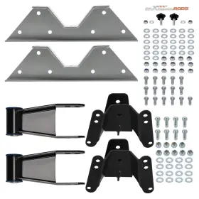 Ot6ldh Maxpeedingrods 4 Inch Rear Drop Lowering Kit For Gmc C15 Chevy C10 2wd 1973-1987 Steel