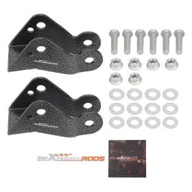 P6eszw Maxpeedingrods 3 Inch -5 Rear Shock Extender For Chevy Silverado C1500 1988-1998 Steel Kit 2wd