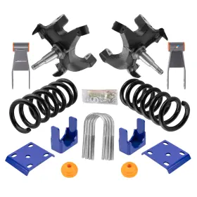 Phb7sz Maxpeedingrods Front 5 Inch Rear 7-8 Drop Kit For Chevrolet/gmc C1500 1988-1998 With 1.25 Rotors V8