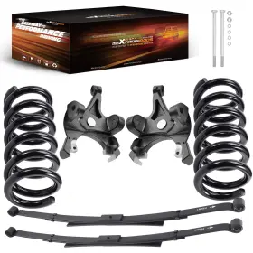 Pvl21z Maxpeedingrods 4 Inch Drop Springs Kit Fit For Chevrolet Silverado C1500 Gmc Sierra 1988-1998 2wd