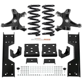 Qfz0tv Maxpeedingrods Front 4 Inch & Rear 6 Drop Kit For Chevrolet Gmc C1500 1988-98 With 1.25 Rotors V8