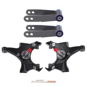 Qj7m52 Maxpeedingrods Front 2 Inch Rear 1-2 Drop Kit For Chevrolet Gmc C1500 1988-1998 Lowering