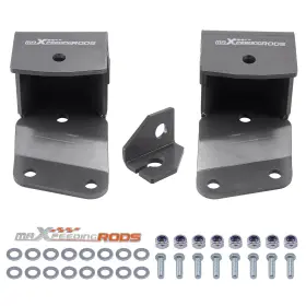 Qlv9mj Maxpeedingrods Pair 2 Inch Rear Drop Lowering Kit Hangers For Chevy Gmc C1500 1988-1998 2wd