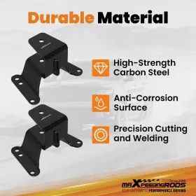 Qs30uz Maxpeedingrods 4 Inch Rear Drop Lowering Kit Hanger Shackle For Chevrolet Gmc C10 2wd 1973-1987 #3