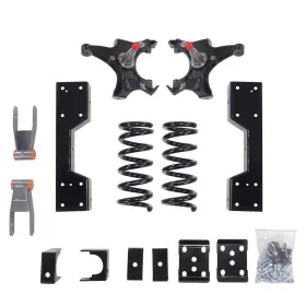 R0hk15 Maxpeedingrods Front 4 Inch Rear 7-8 Drop Kit For Chevy Gmc C1500 88-98 With 1.25 Rotors V8