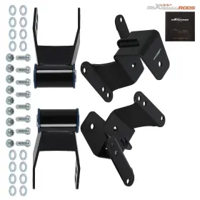 Maxpeedingrods R4a1id 4in Rear Drop Lowering Kit Hanger Shackle For Chevy Gmc C10 2wd 1973-1987