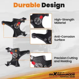 R5codp Maxpeedingrods Front 2 Inch Rear 1-2 Drop Kit For Chevrolet Gmc C1500 88-1998 Lowering #3