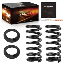 R6mdix Maxpeedingrods Adjustable Drop Springs 2 Inch /3 For Gmc Chevy C1500 Standard Cab 2wd 1988-1998