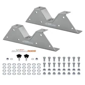 Rtde1j Maxpeedingrods Rear C-notch Bracket Kit For Chevrolet C10 R10 Gmc C15 C1500 2wd 1973-1987