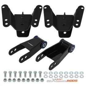 Rtxa3o Maxpeedingrods 4 Inch Rear Drop Lowering Kit Hanger Shackle For Chevrolet Gmc C10 2wd 1973-1987 #2