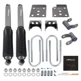 Ruk1lj Maxpeedingrods 5 Inch Rear Axle Drop Kit And Shocks For Ford F-150 2wd/4wd 2015-2020 Steel