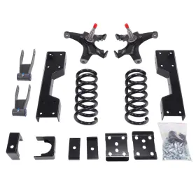 Maxpeedingrods Rxe069 Front 4 Inch Rear 7-8 Drop Kit For Chevrolet Gmc C1500 1988-98 With Lowering Spindle