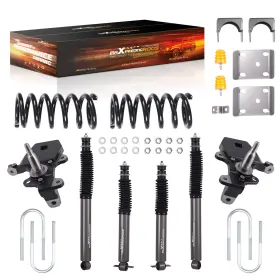 Maxpeedingrods S0wiaq Front 3 Inch Rear 6 Lowering Shock Kit For Ford F-150 2wd V8 97-03 Heritage 04