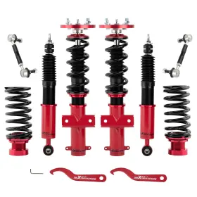 S18975 Maxpeedingrods Coilovers 24 Step Damper Lowering Kit For Ford Mustang 2005-2014