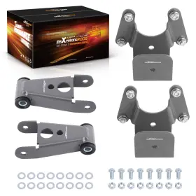 S2f0qp Maxpeedingrods 4 Inch Rear Drop Lowering Kit Shackle Hanger For Dodge Ram Charger D100 D150 1972-93