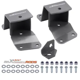 S57fhx Maxpeedingrods 2 Inch Rear Axle Drop Hangers Lowering Kit For Chevy Gmc C1500 1/2 Ton 1988-1998