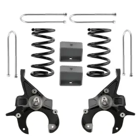Sapey2 Maxpeedingrods 5 Inch / 4 Drop Lowering Kit With Spindles For Chevrolet S10 Gmc S15 V6 2wd 1982-2004