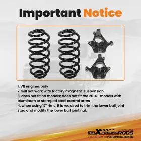 Sl9vuk Maxpeedingrods Front 2 Inch Rear Drop Lowering Kit For Chevy Tahoe /gmc Yukon 1500 2007-2014 #3