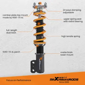 Sn95 Maxpeedingrods 1994-2004 Coilovers 24 Way Damper Struts Kit For Ford Mustang 94-04 #3