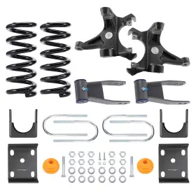 Suz7py Maxpeedingrods Front 4 Inch And Rear 7-8 Drop Kit For Chevrolet Gmc C1500 88-98 With Coil Spring
