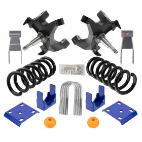 Sy4km0 Maxpeedingrods Front 5 Inch &rear 7-8 Drop Kit For Chevrolet Gmc C1500 88-98 With 1.25 Rotors V8