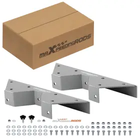T0jdzl Maxpeedingrods 2 Pcs C Notches Rear Lowering Kit For Chevy Gmc C10 C15 C1500 2wd 1973-87 Steel