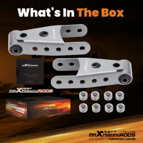 T2cq45 Maxpeedingrods 2 Inch -3 Rear Lowering Drop Shackle Kit For Chevrolet Silverado 1/2 Ton 2007-2018