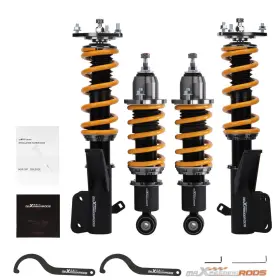 T2voq3 Maxpeedingrods 24 Click Damper Coilover Shock Spring Kit For Honda Civic 01-05