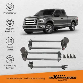 T57oyb Maxpeedingrods Weld On Parallel 4 Link Suspension Kit For Classic Car Air Ride Bars Set #2