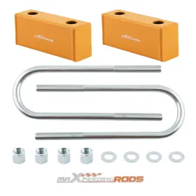 Tyev26 Maxpeedingrods 3 Inch Drop Blocks Lowering Kit For Chevy C10 C20 C1000 C2000 2wd 1963-1972