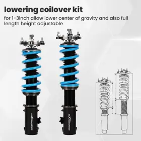 U9r7ep Maxpeedingrods Front Rear Full Coilovers 24 Way Adjustable Damper For Honda Civic 2006-2011 #3
